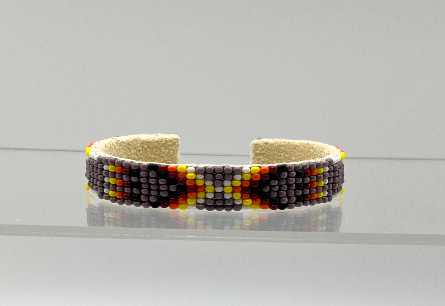Small Beaded Bracelet; Purple