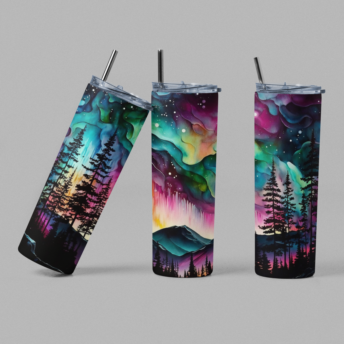Northern Lights Natural Wildlife Tumbler - 20oz