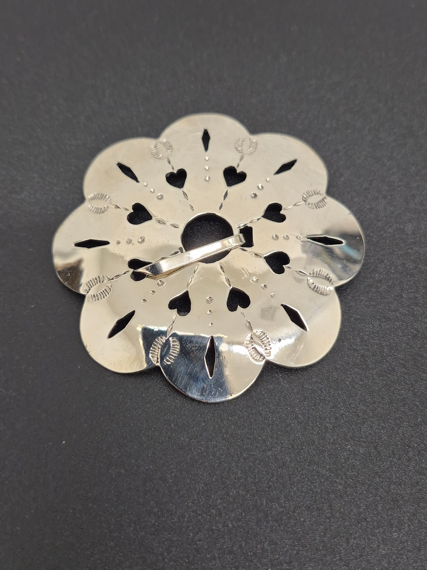 German Silver Caddo Brooch