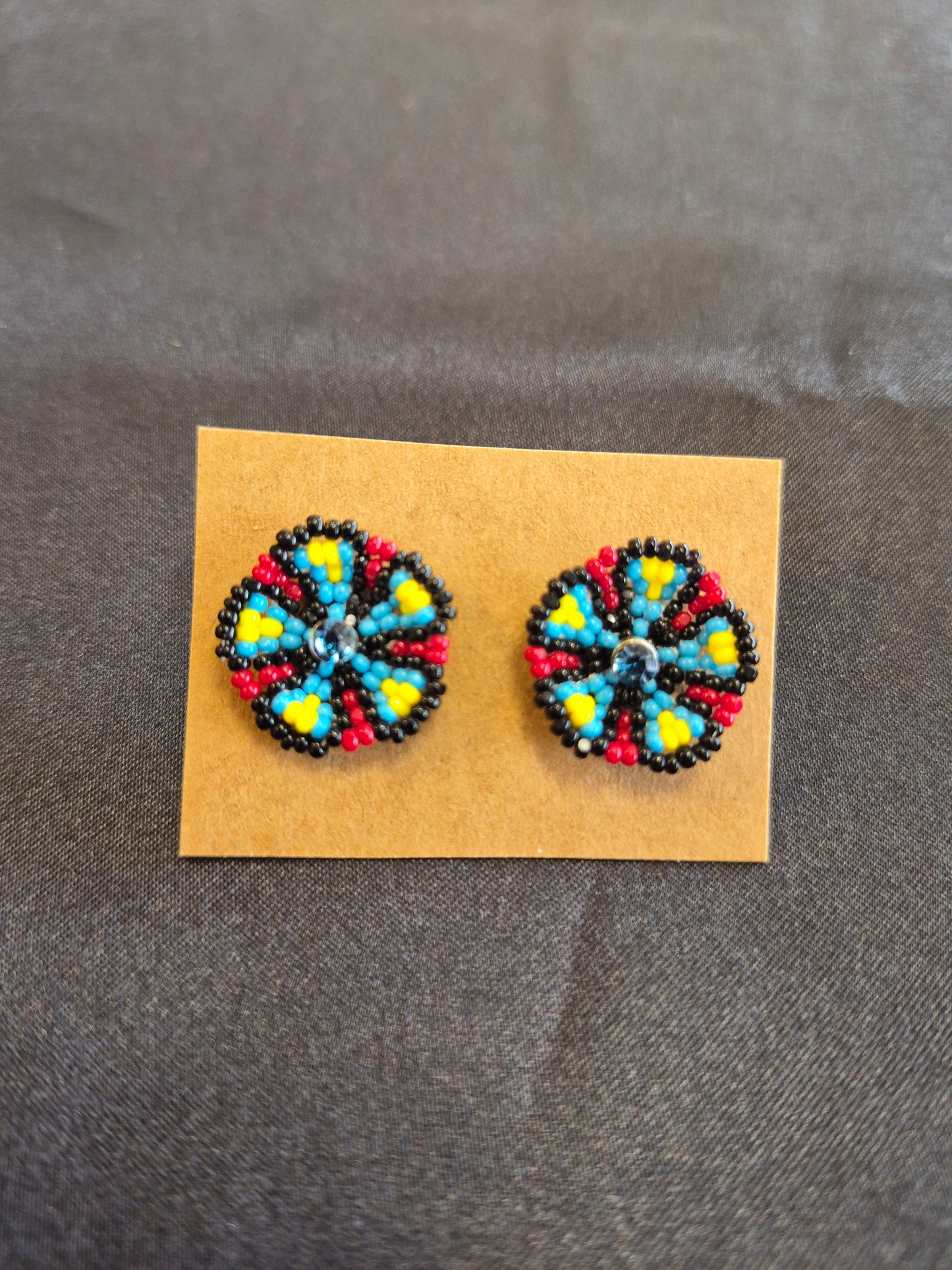 Beaded Basket Earrings
