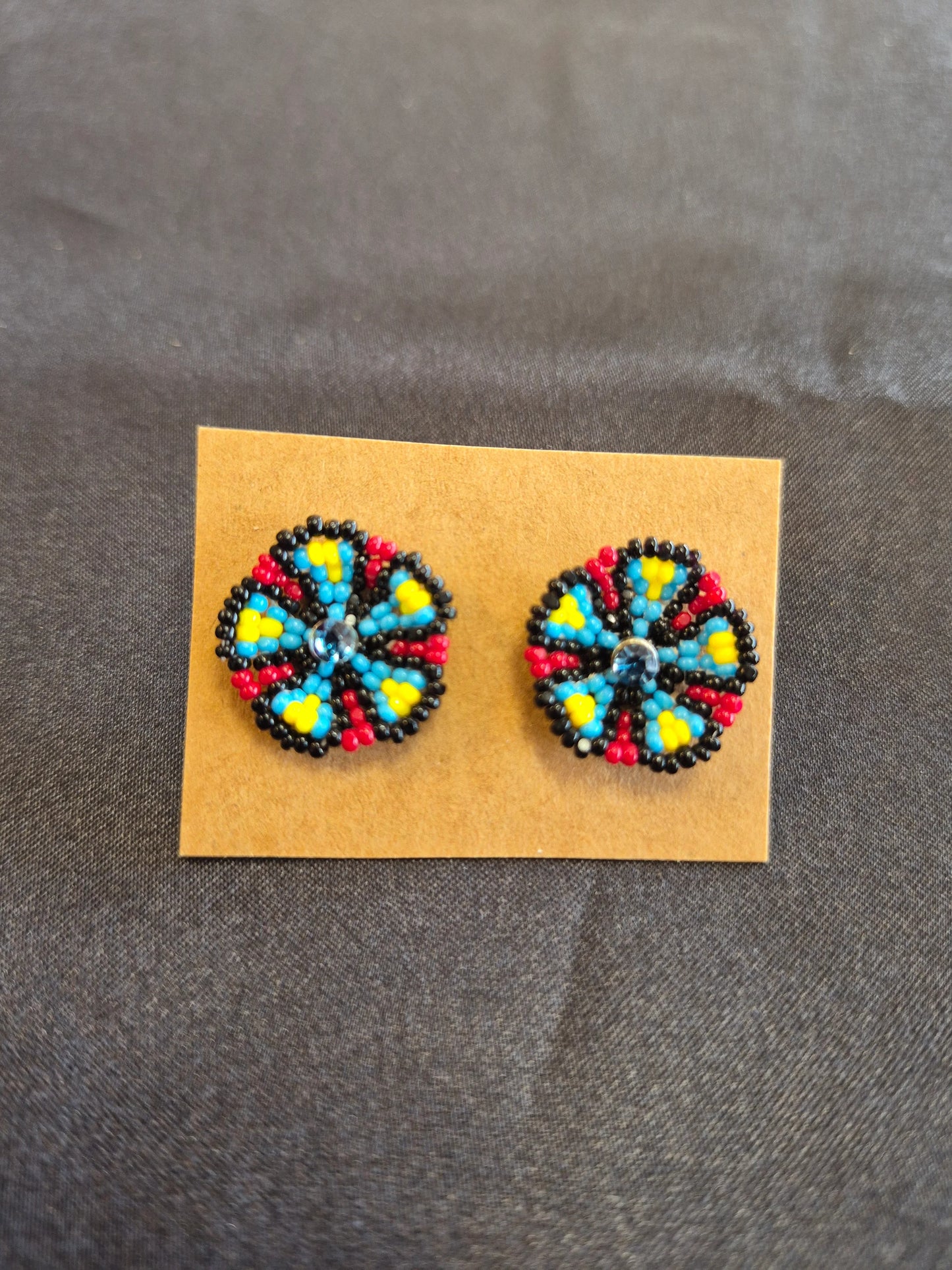 Beaded Basket Earrings