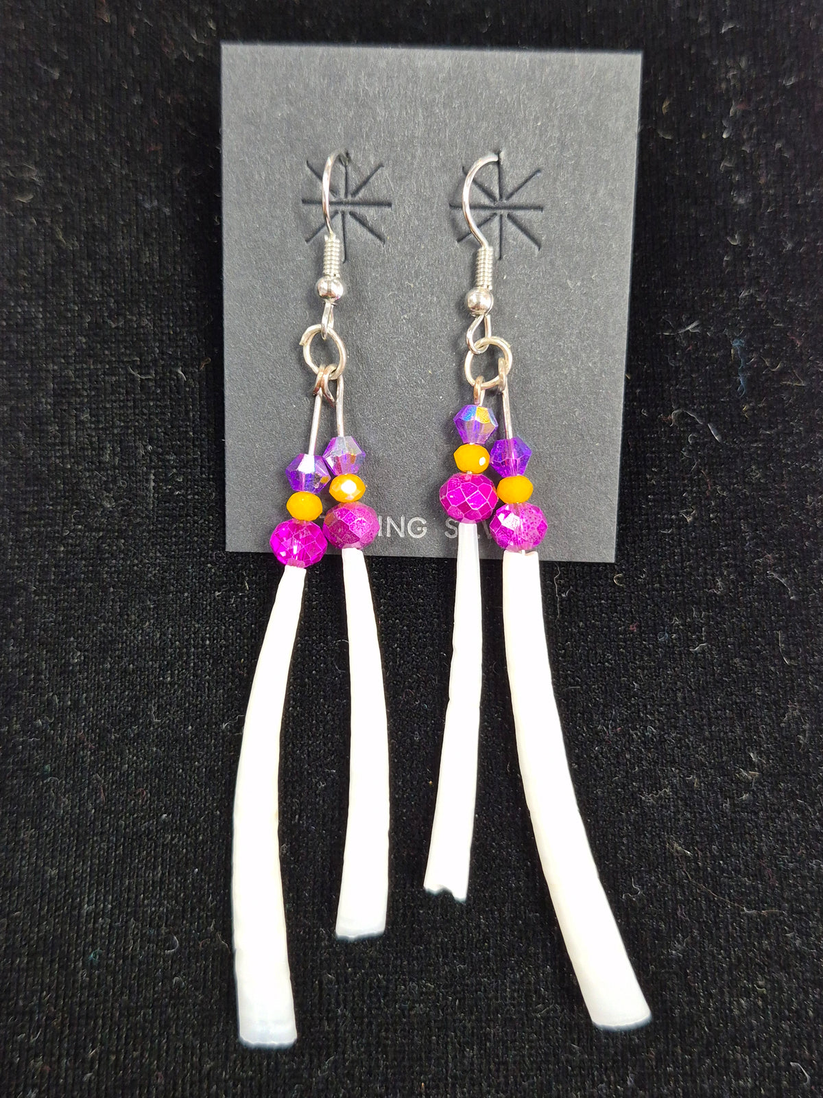 Double Dentallium Earrings