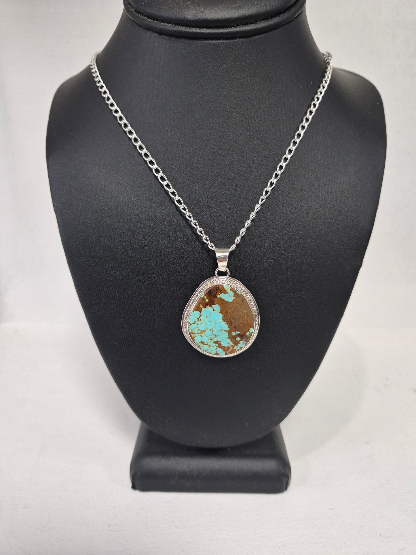 #8 Turquoise & Sterling Silver Necklace
