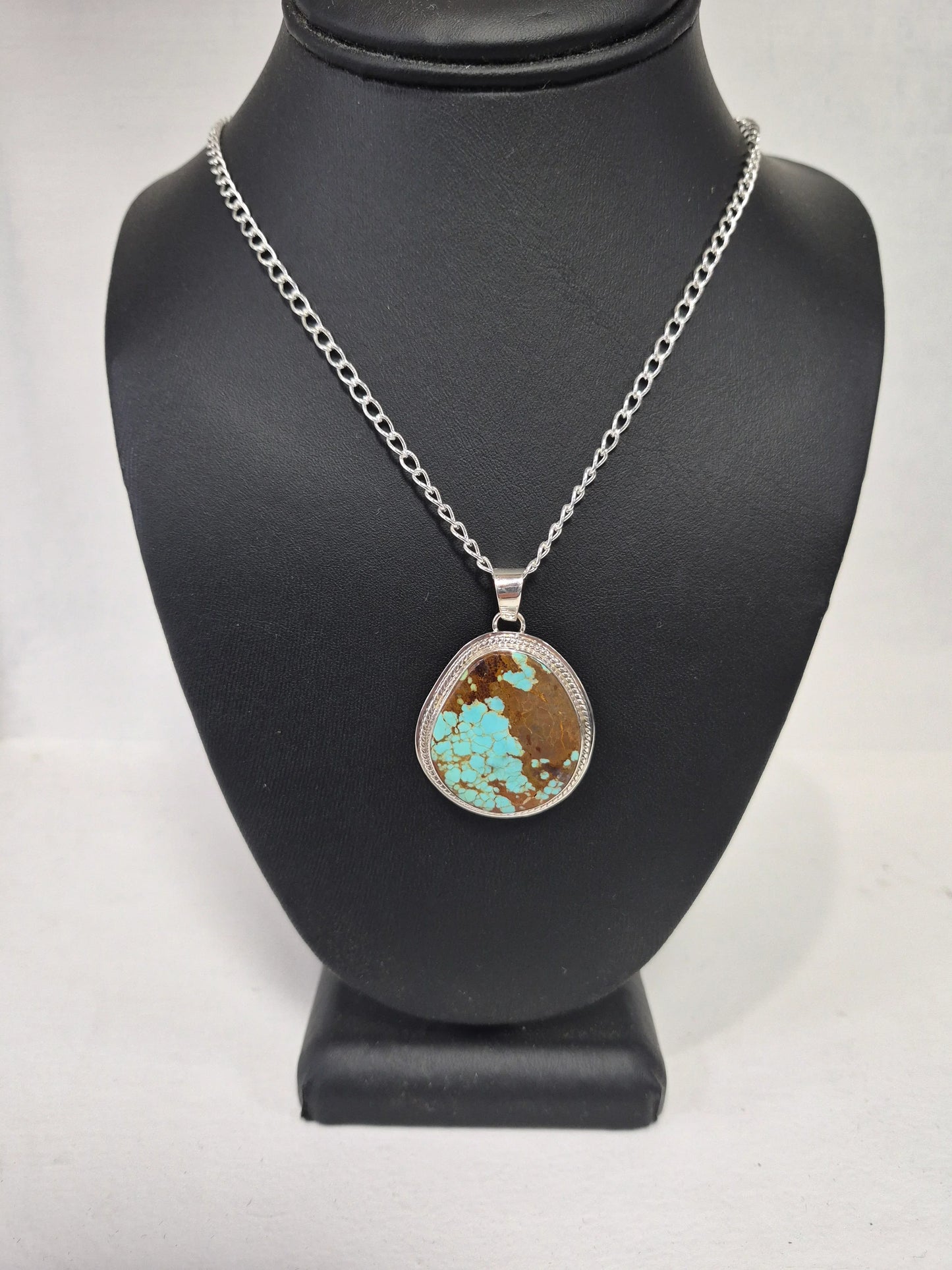 #8 Turquoise & Sterling Silver Necklace