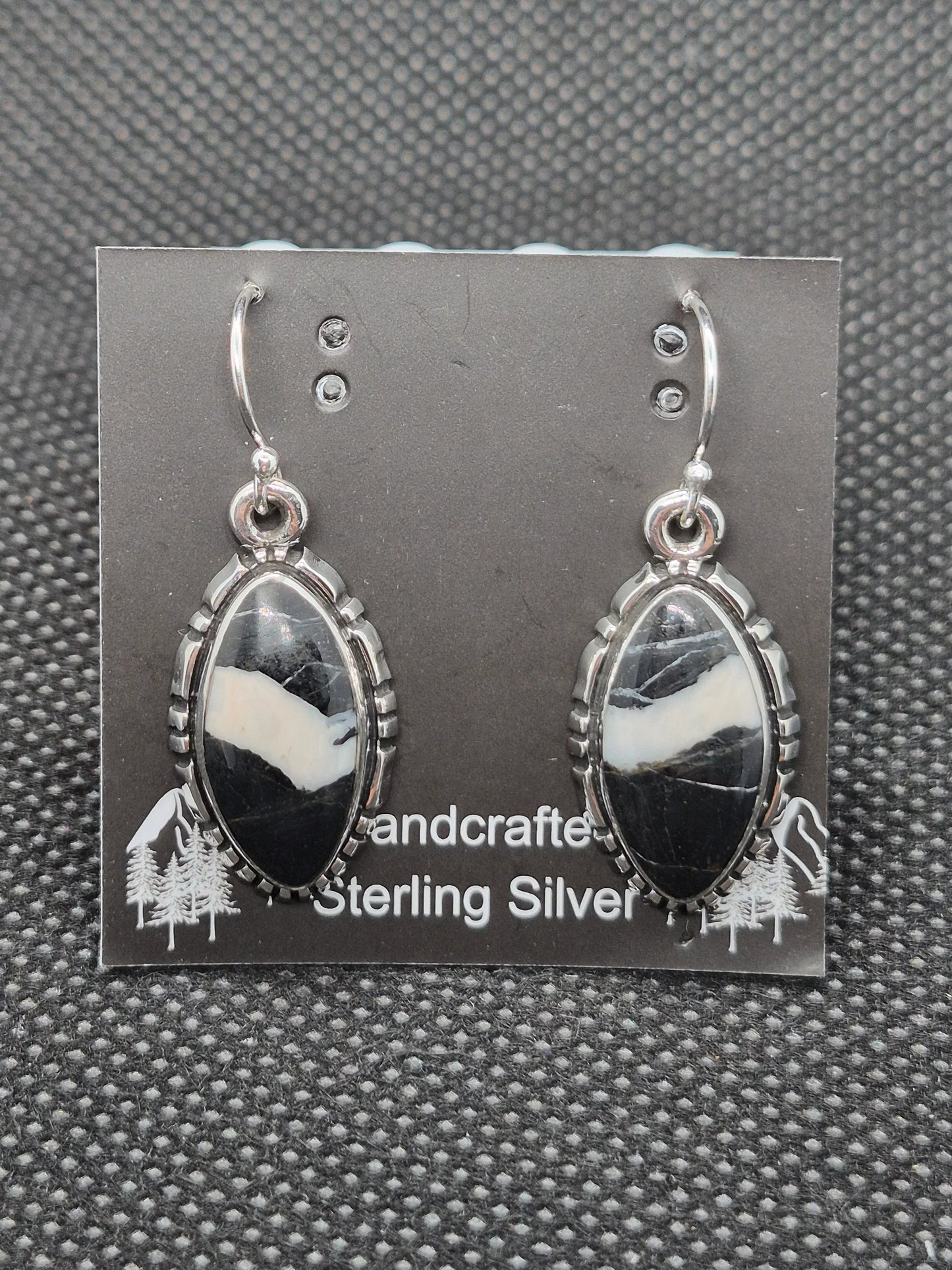 White Buffalo Turquoise Earrings
