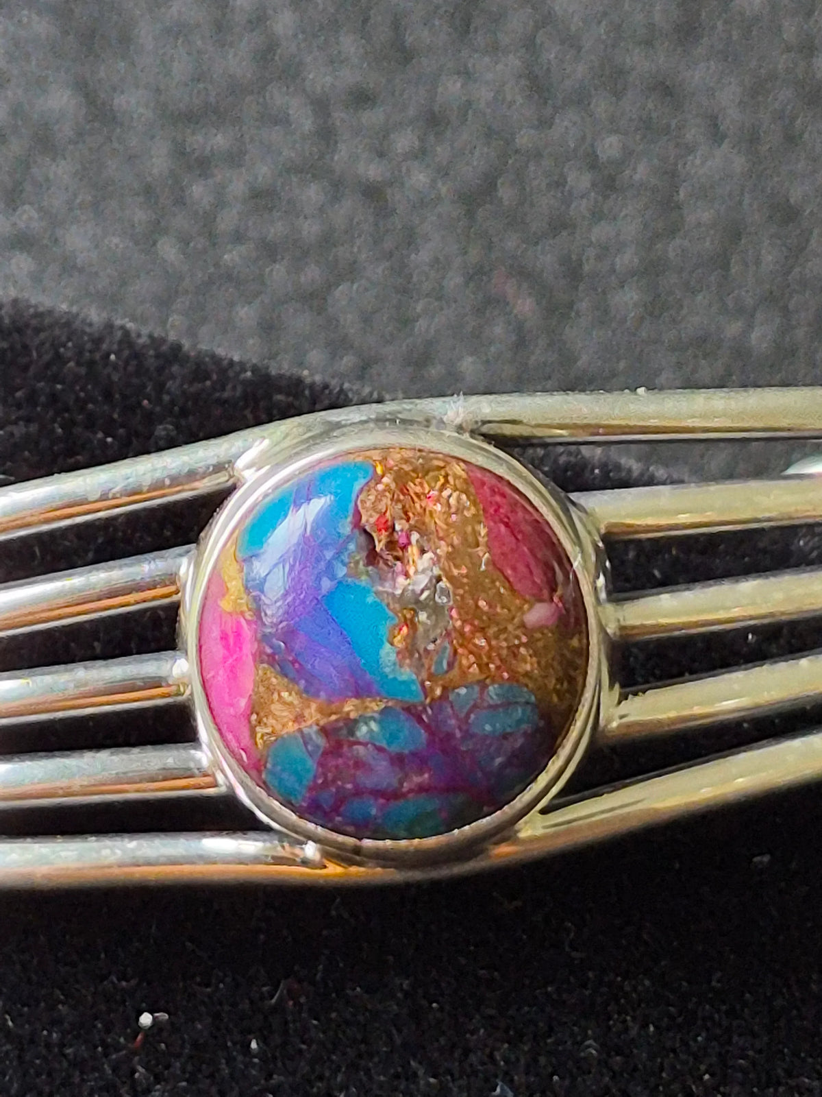 Dahlia Jasper & Sterling Silver Bracelet