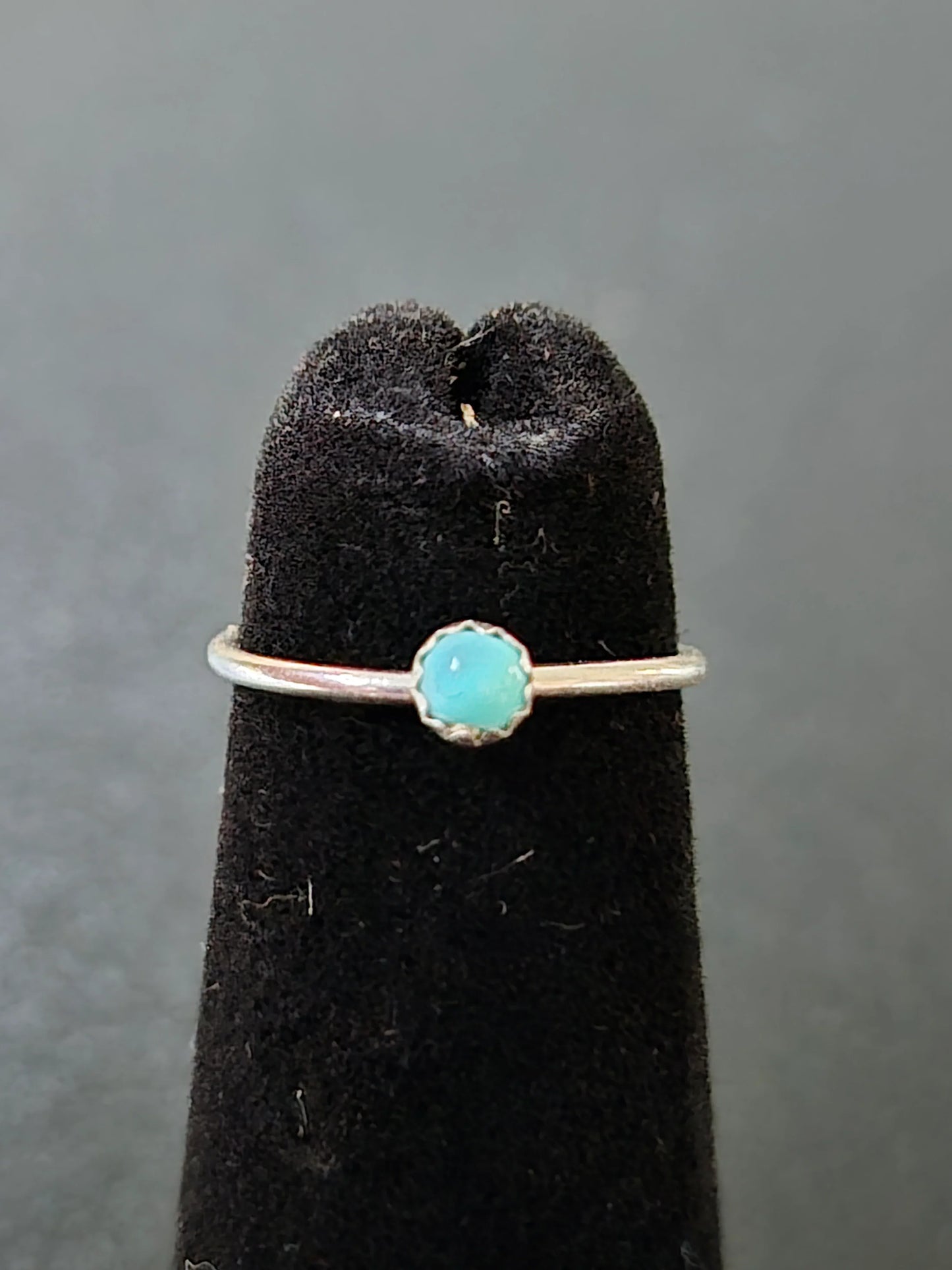 Turquoise & Sterling Silver Baby Ring