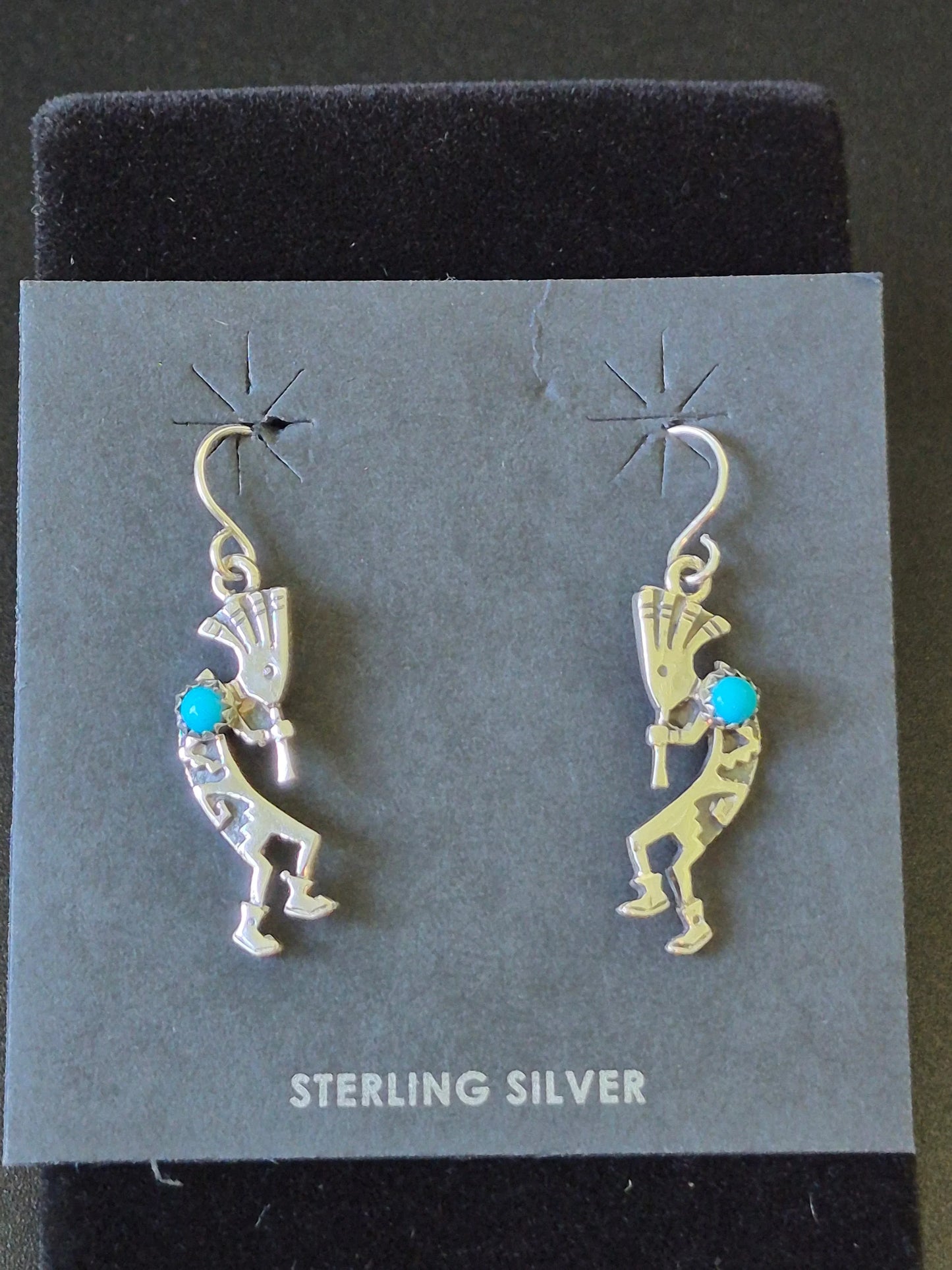 Sterling Silver Kokopelli Earrings