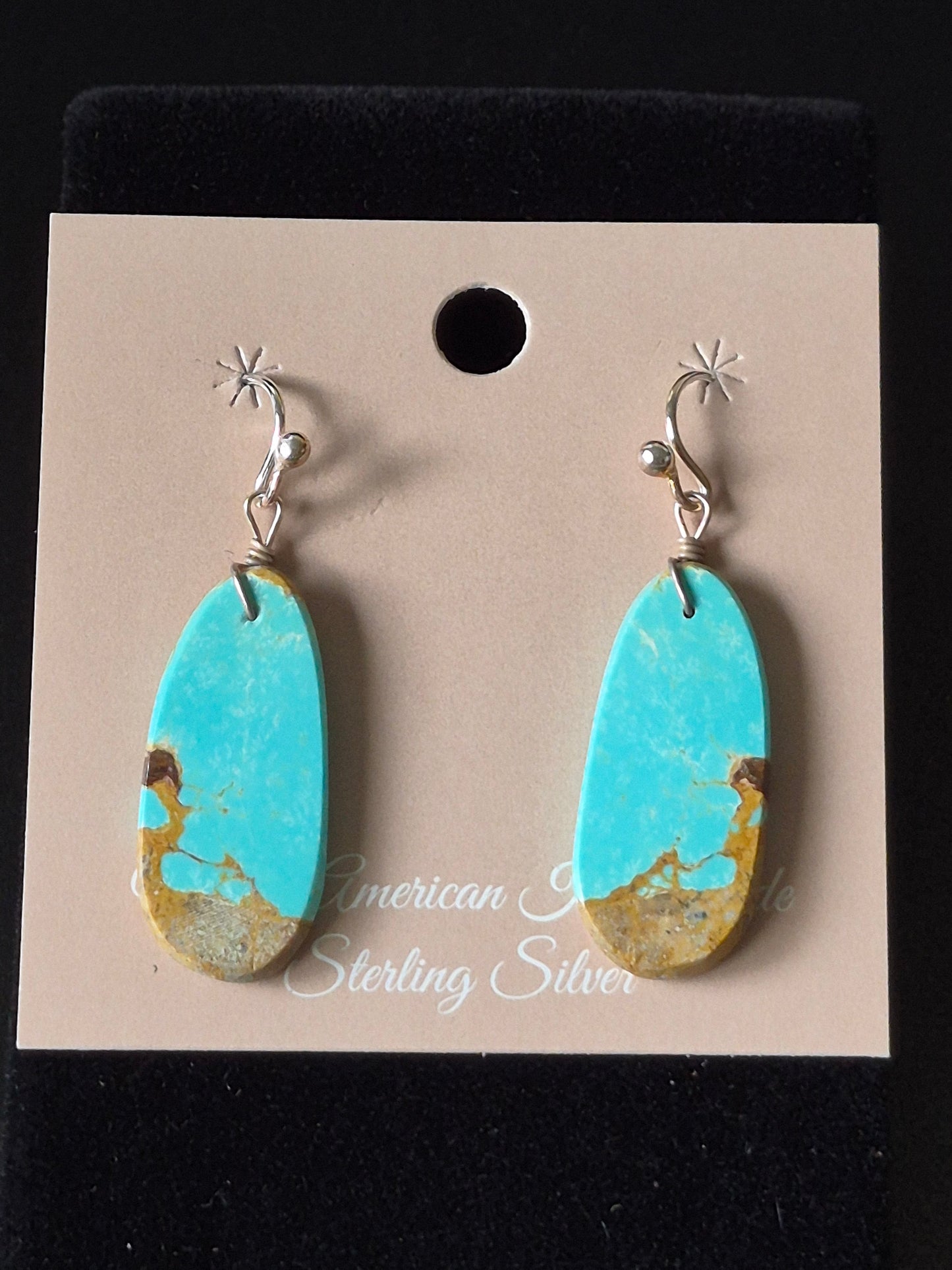 Turquoise Slab Earrings