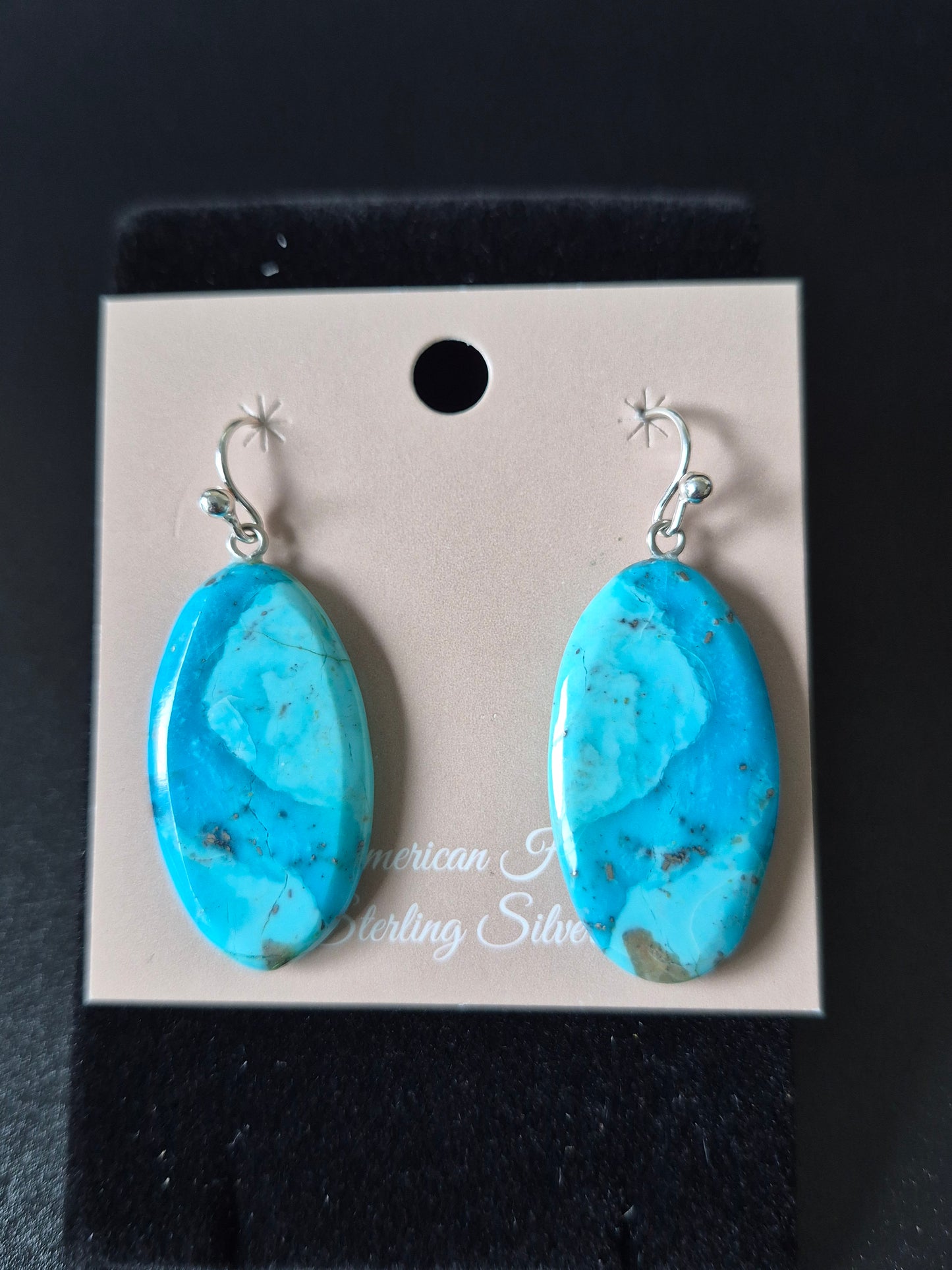Turquoise Slab Earrings