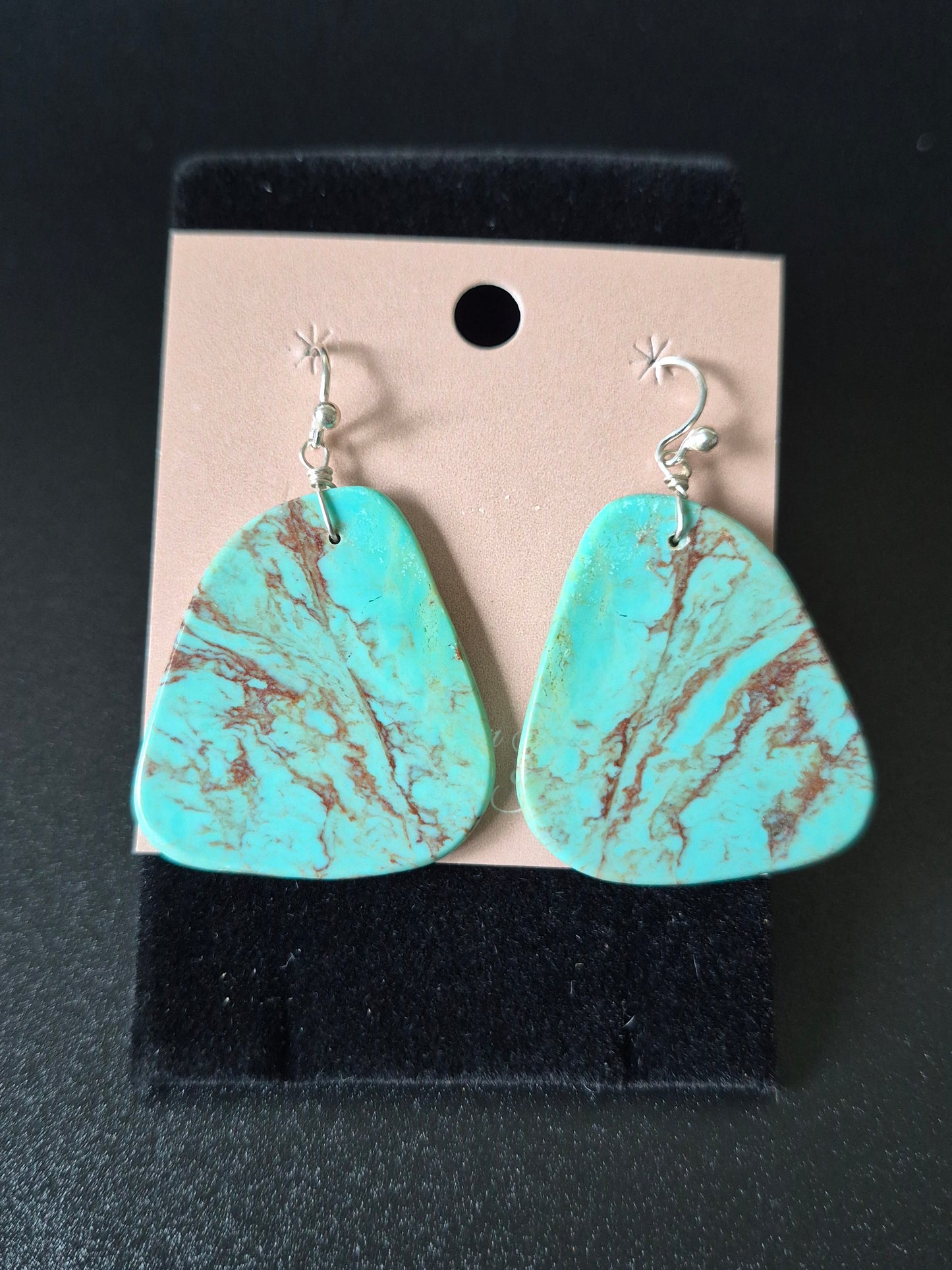 Turquoise Slab Earrings
