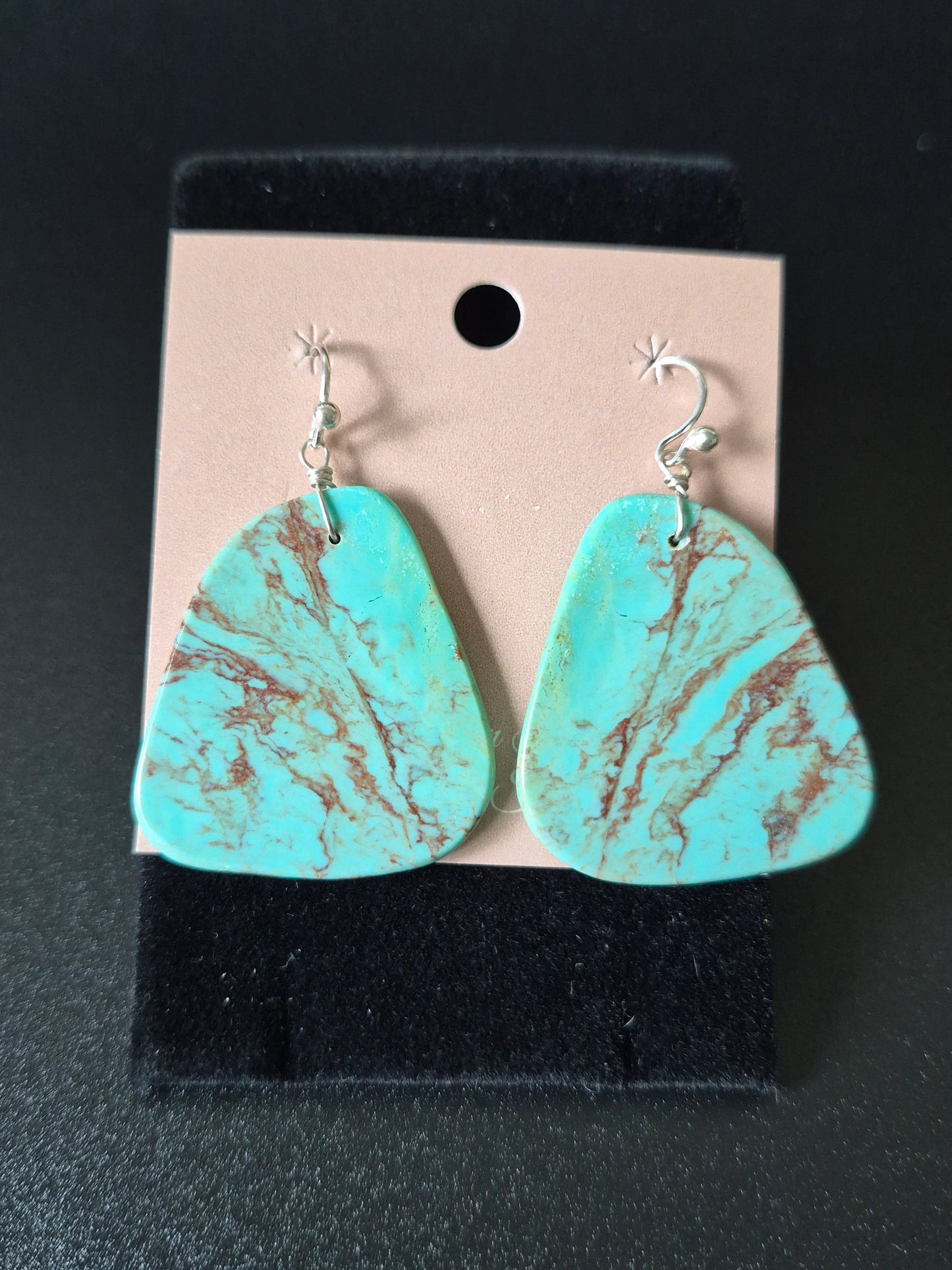 Turquoise Slab Earrings
