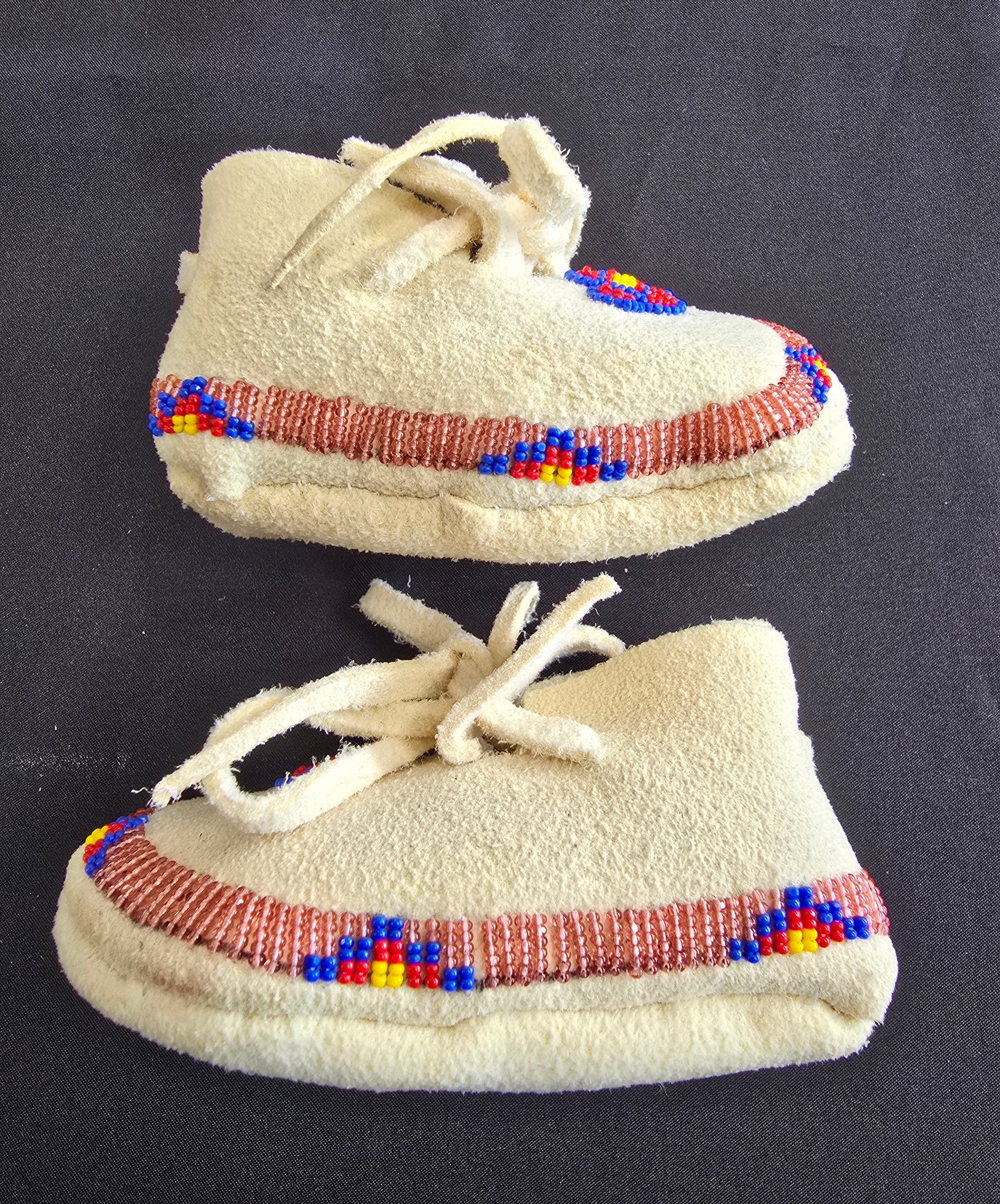 Baby Moccasins - 0-3mo. (Transpar Pink/Blue/Red)
