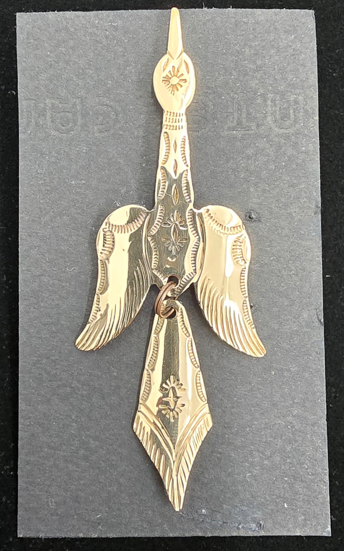 Bronze Waterbird Pin - Large