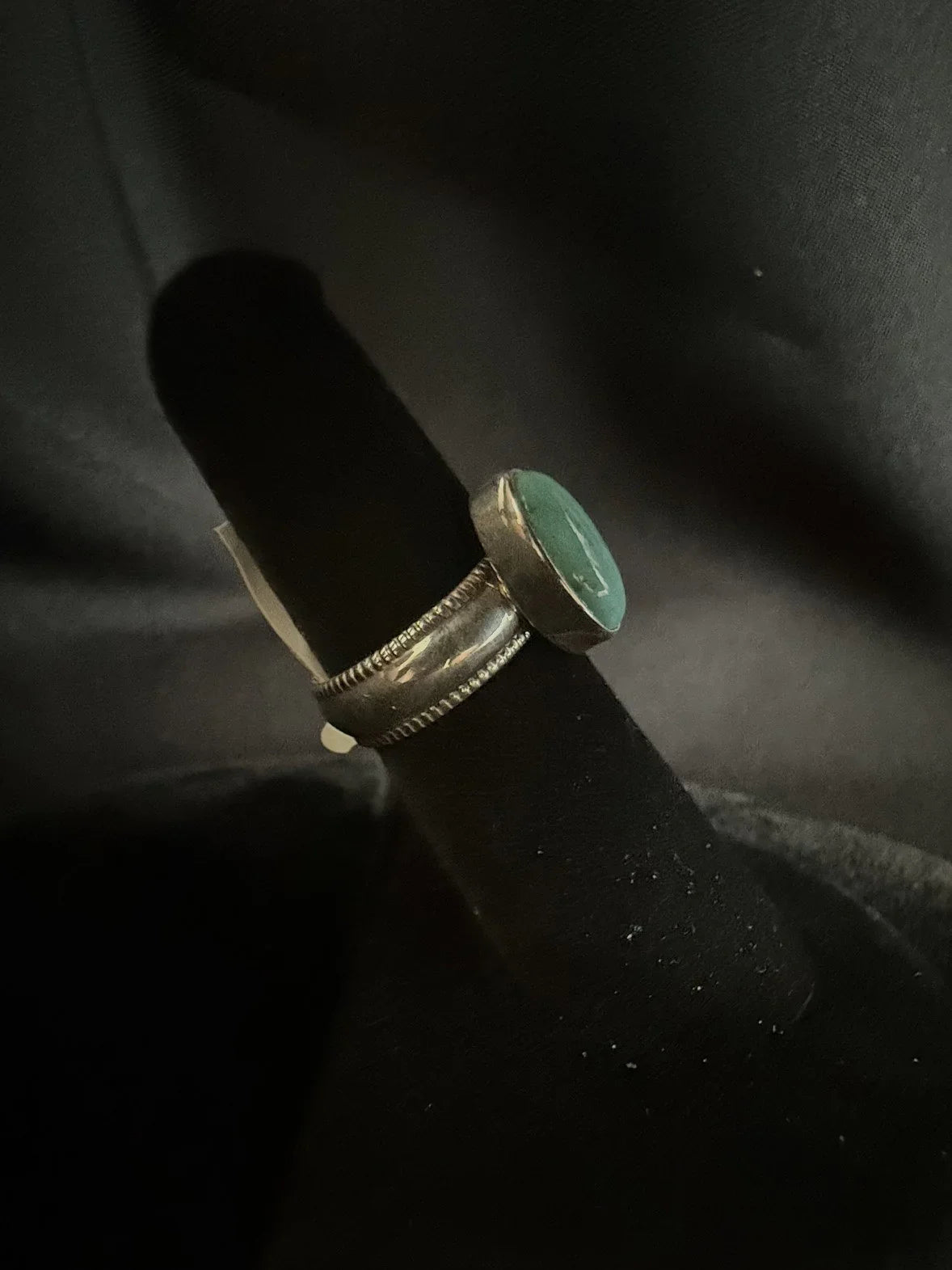 Kingman Turquoise/Sterling Silver Ring (Size 6)