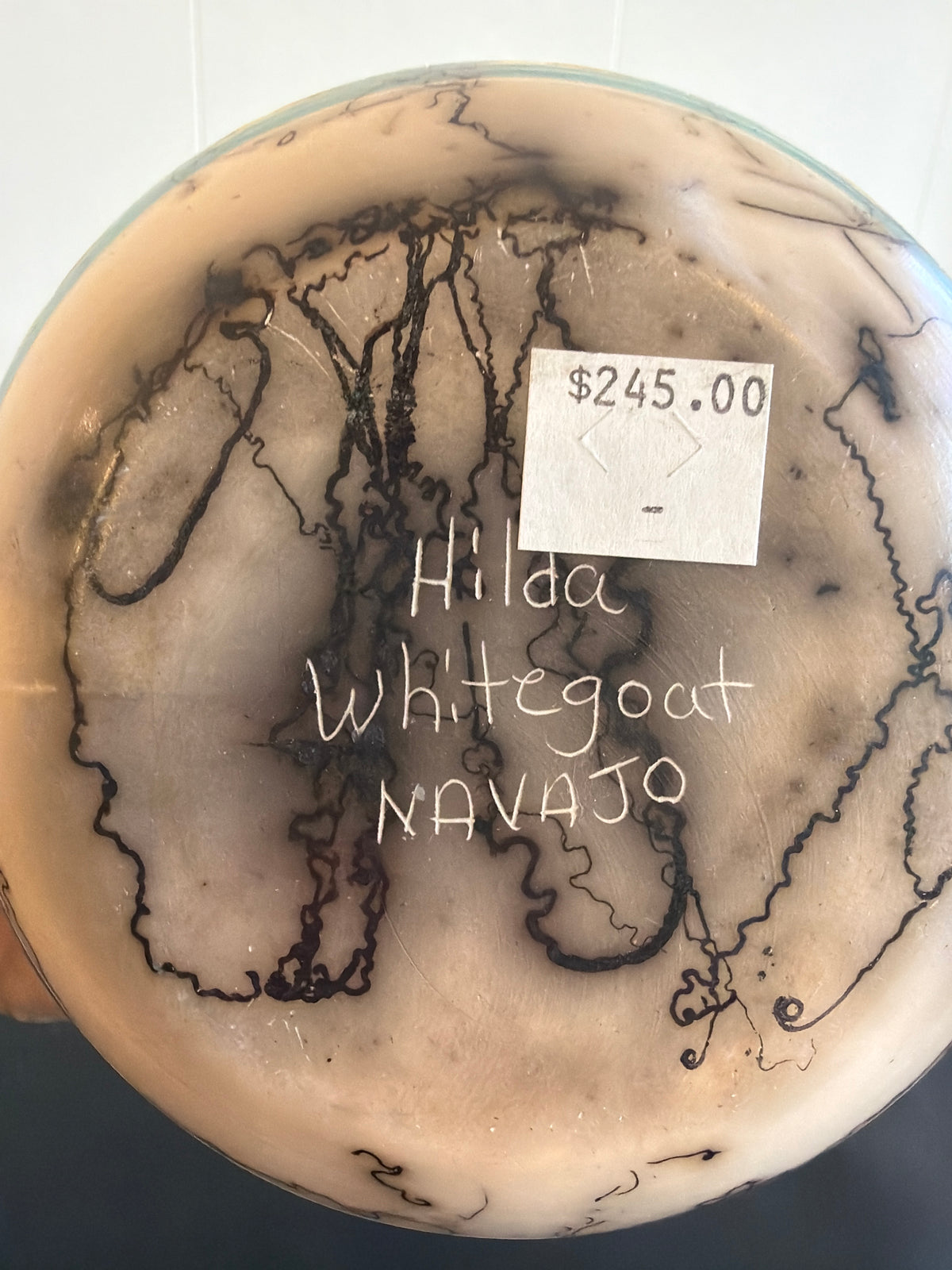Horsehair Pottery - Hands (Hilda Whitegoat - Navajo)