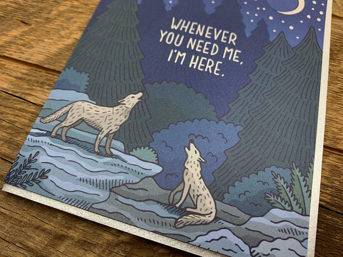 Howling Wolves Card