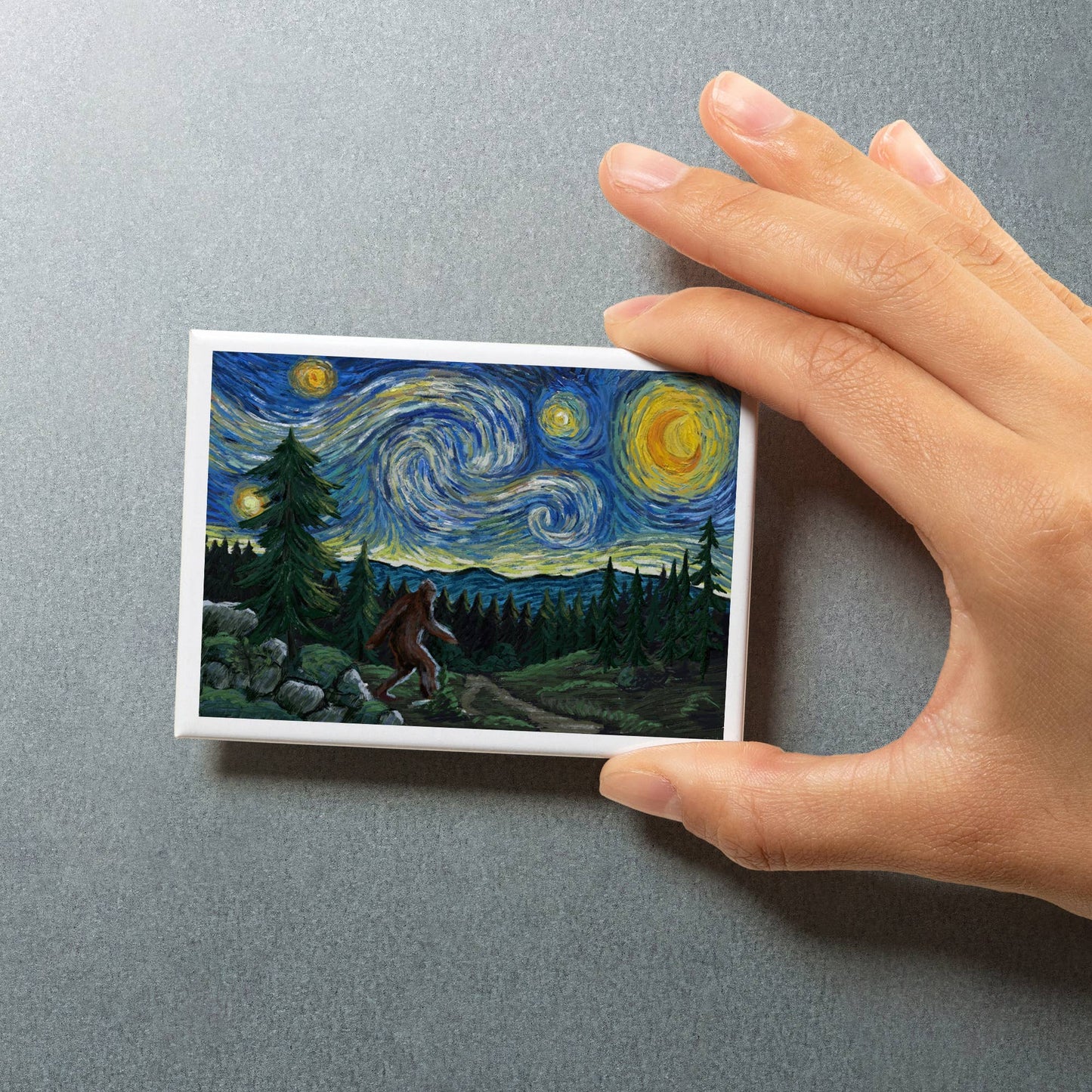 Bigfoot, Starry Night: Magnet