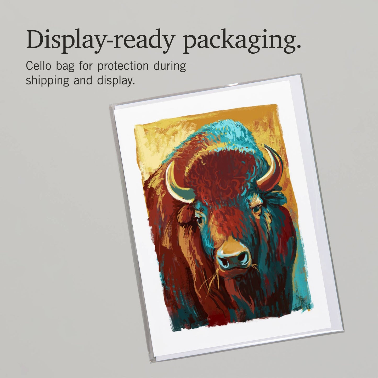 NOTECARD Bison, Vivid