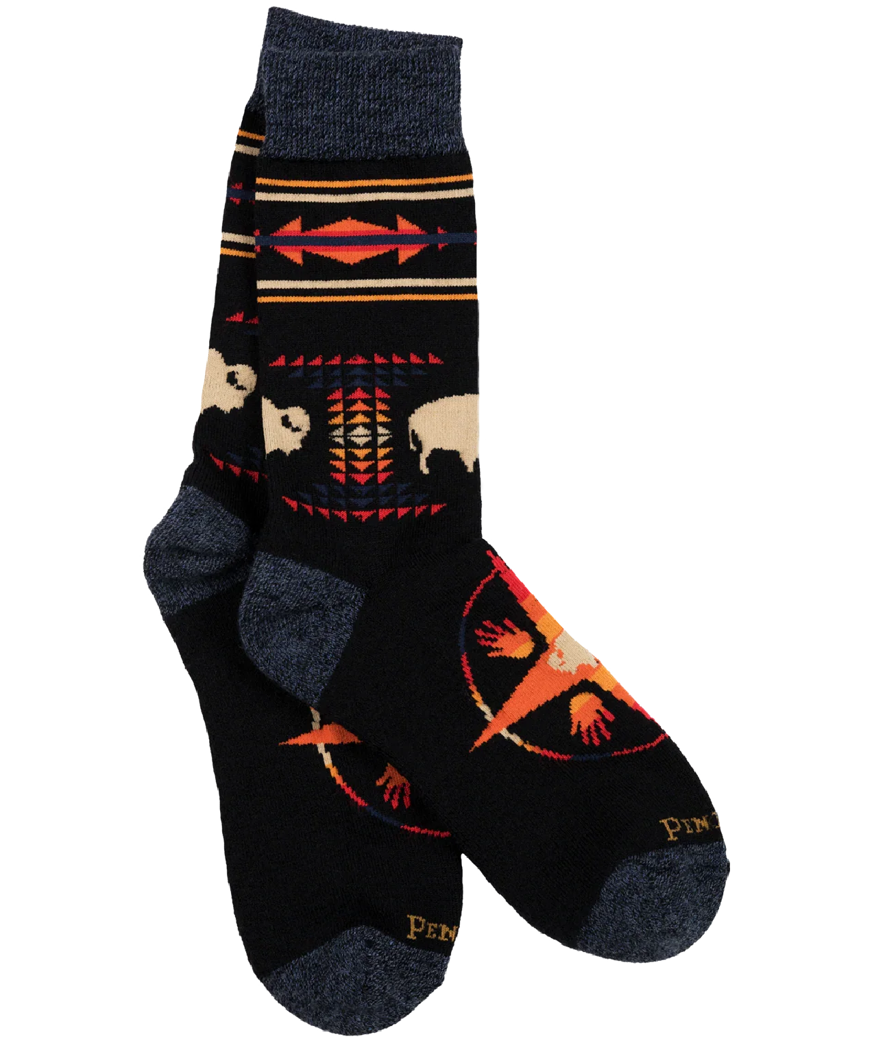 PENDLETON BIG MEDICINE CREW: BLACK / LG