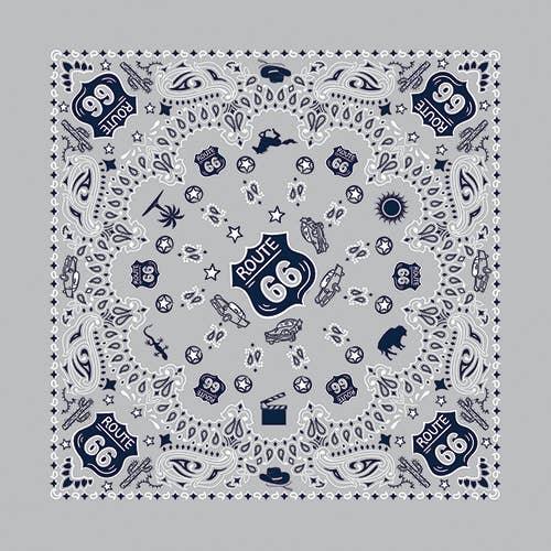 Bandana - 22" MADE IN USA - Route 66