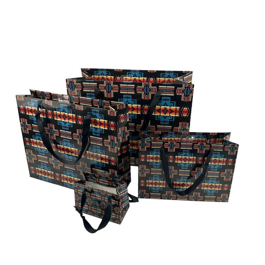 GBM-BLK - Gift Bag Medium Size: 28x10x20cm: M