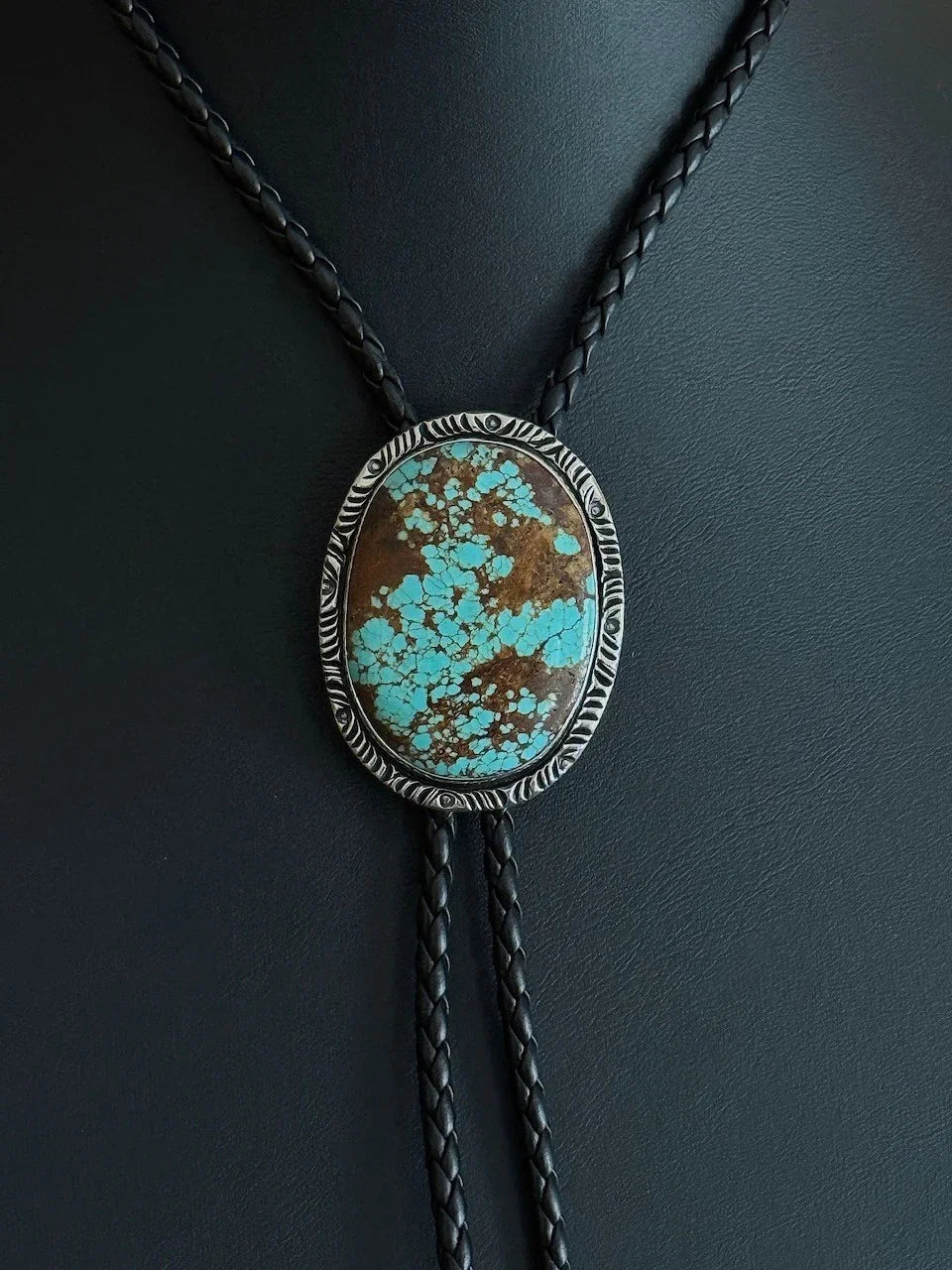 Turquoise/Sterling Silver Bolo Tie