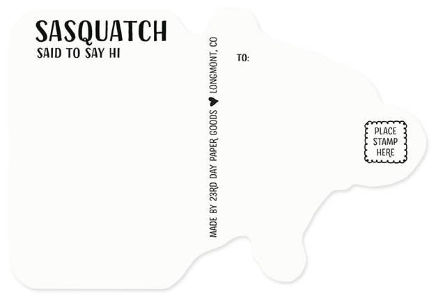 Sasquatch Postcard