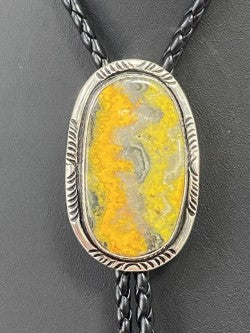 Sterling Silver & Bumble Bee Jasper Bolo