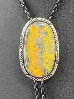 Sterling Silver & Bumble Bee Jasper Bolo