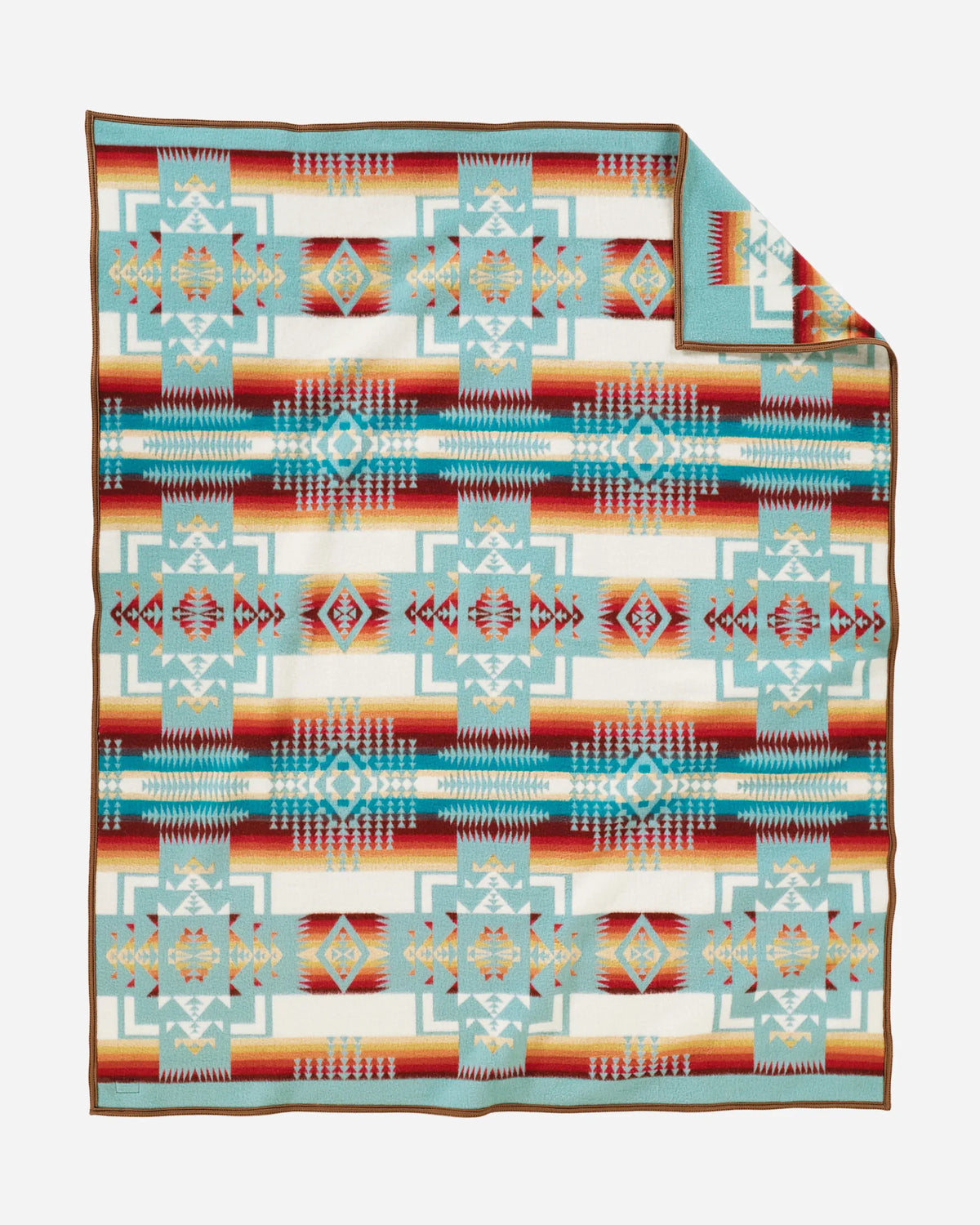 Chief Joseph Jacquard Robe Aqua