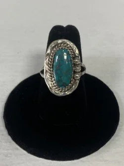 Turquoise & Sterling Silver Ladies Ring