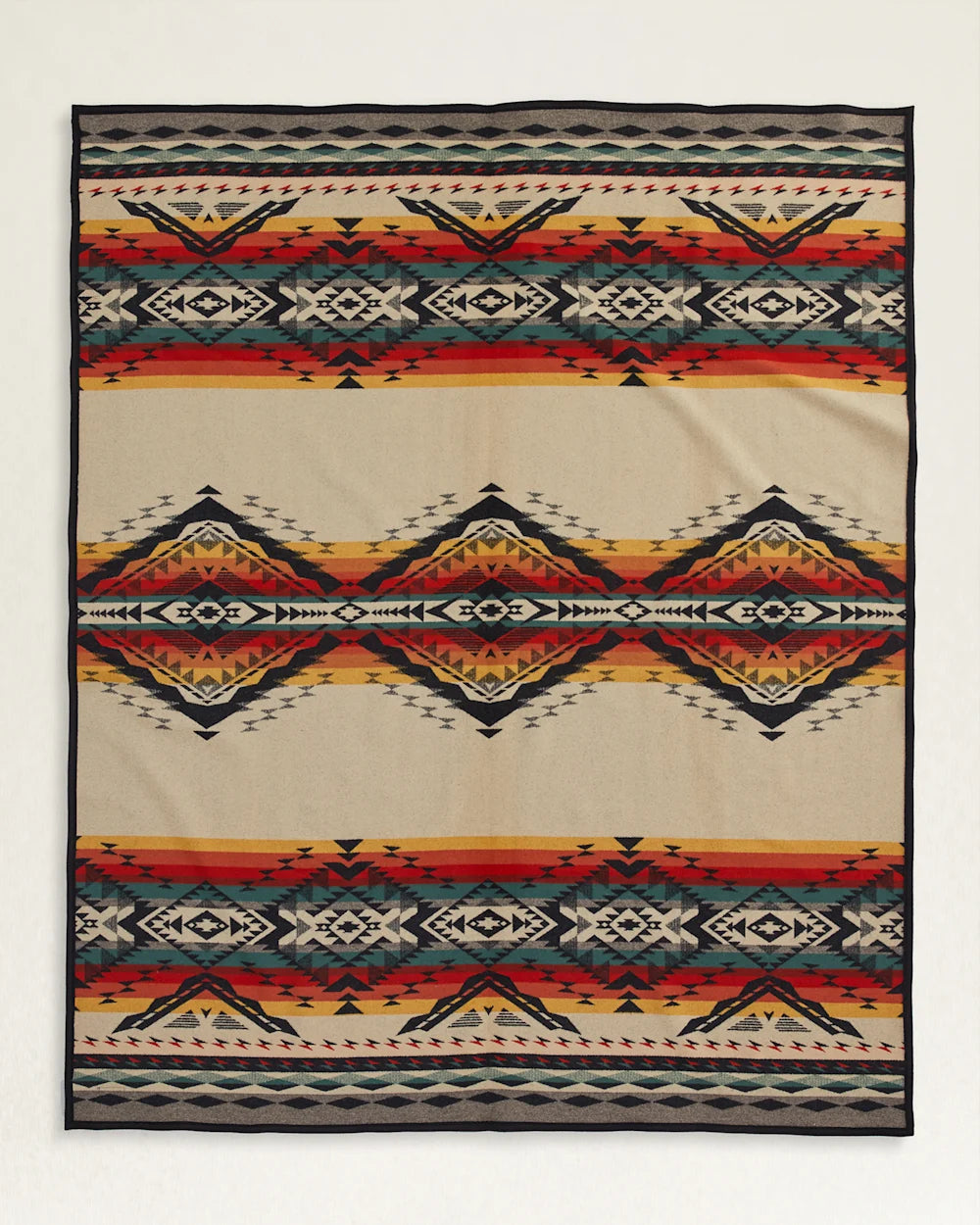 Pendleton Jacquard Unnapped Robe Blanket Bridge Creek