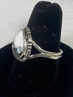 White Buffalo Turquoise & Sterling Silver Ring