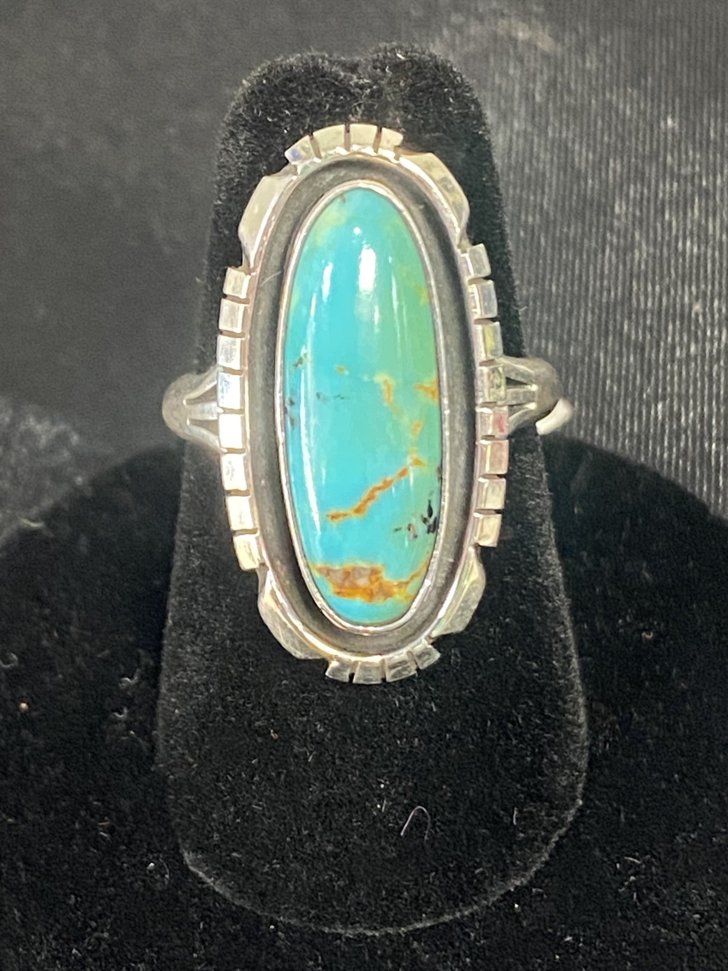 Sterling Silver & Turquoise Ladies Ring