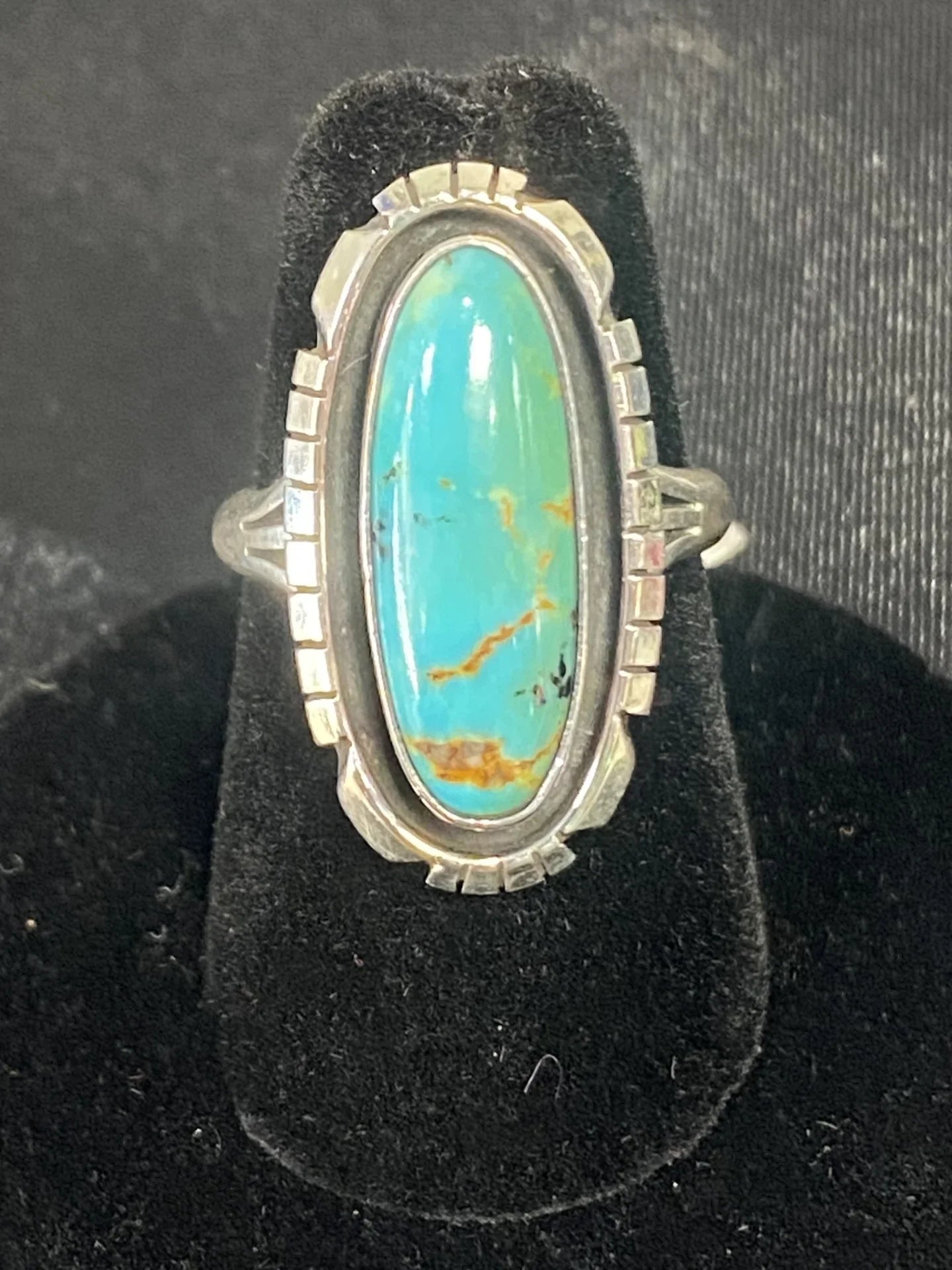 Sterling Silver & Turquoise Ladies Ring