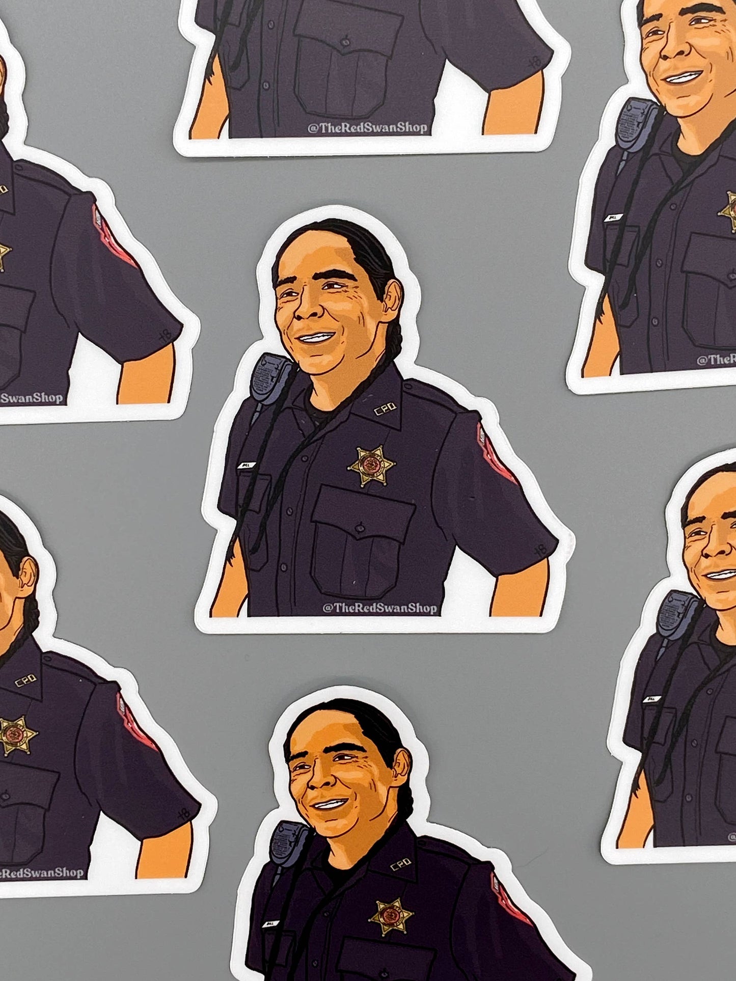 Vinyl Decal -Reservation Dogs - Officer Big Hill