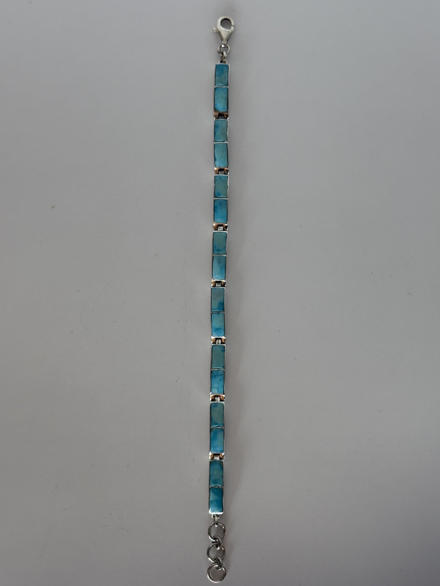 High-Quality Blue Ridge Turquoise & Sterling Silver Bracelet