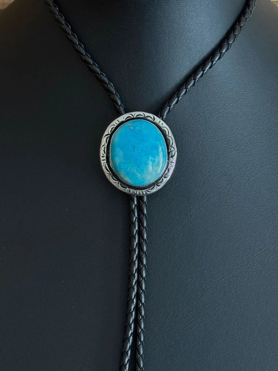 Turquoise/Sterling Silver Bolo Tie