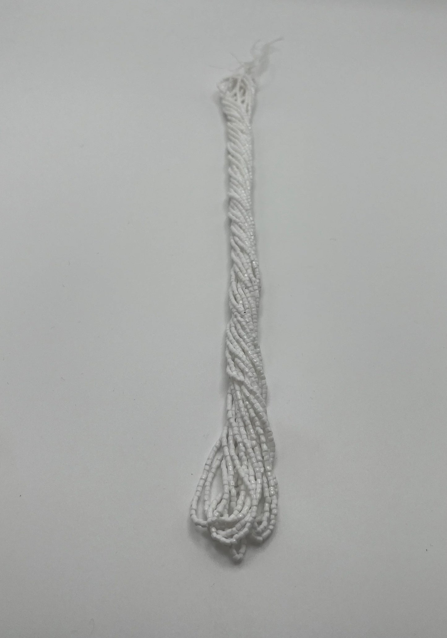 White seed beads for Native American crafts and traditional clothing