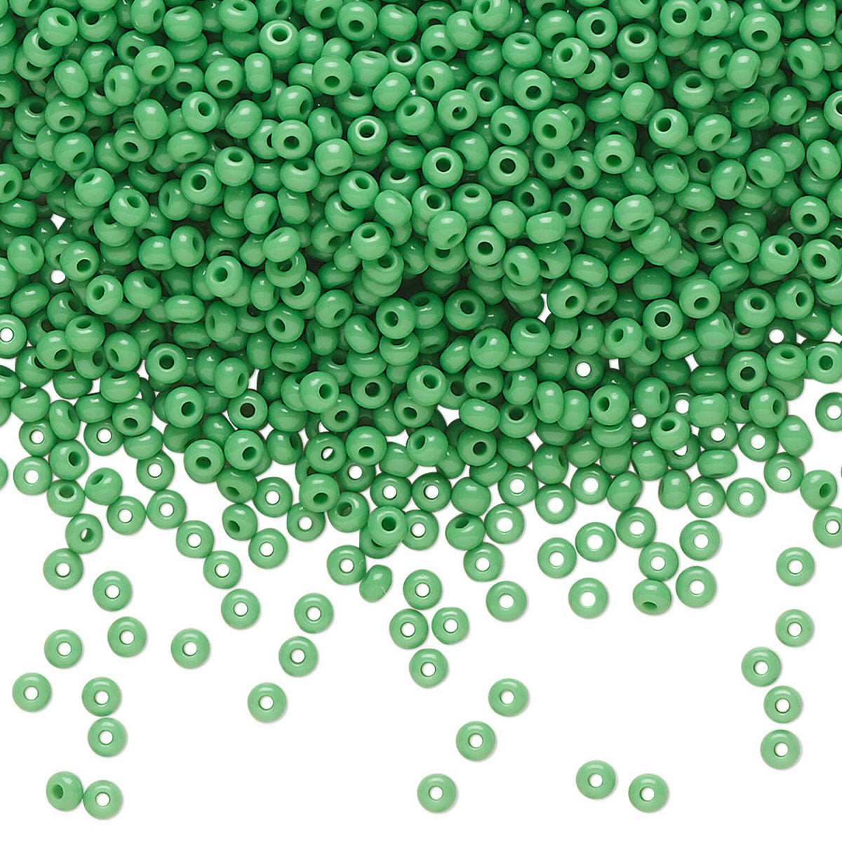 11 Seed Bead Opaque Green