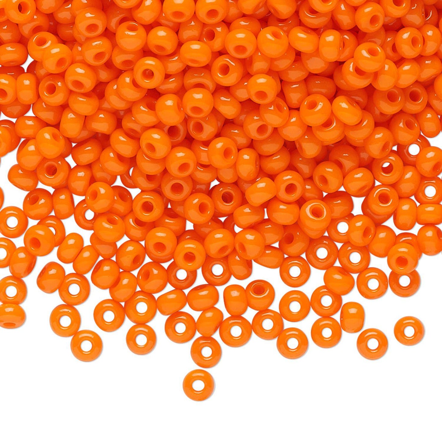 8/0 Seed Bead Opaque Dark Orange