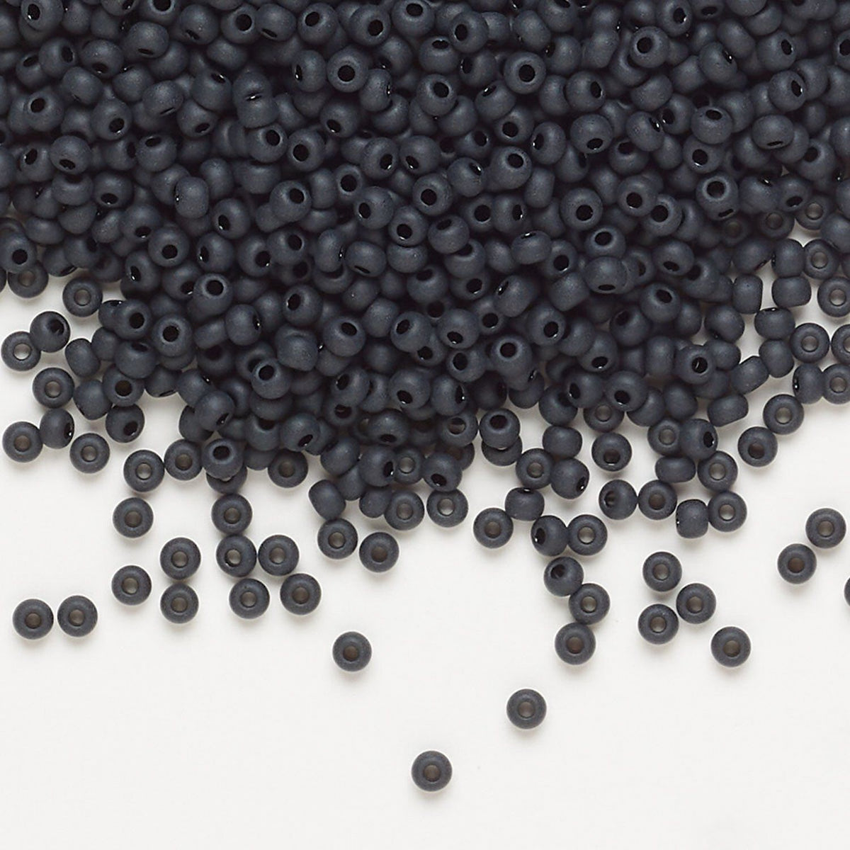 11 Seed Bead Matte Black