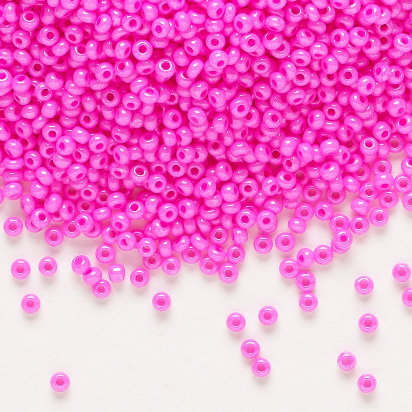 11 Seed Bead Opaque Dyed Pink Sphinx