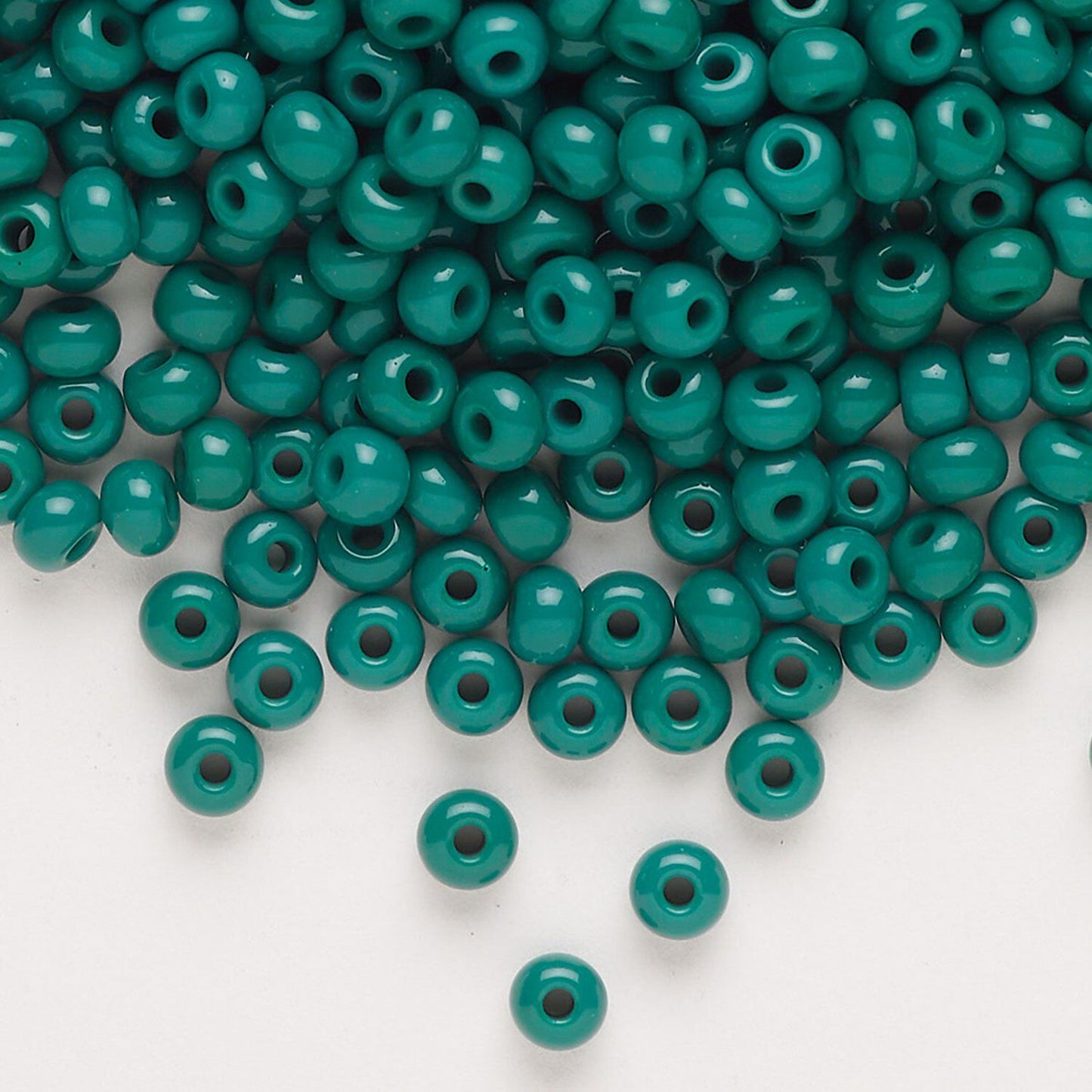 6/0 Seed Bead Opaque Dark Green