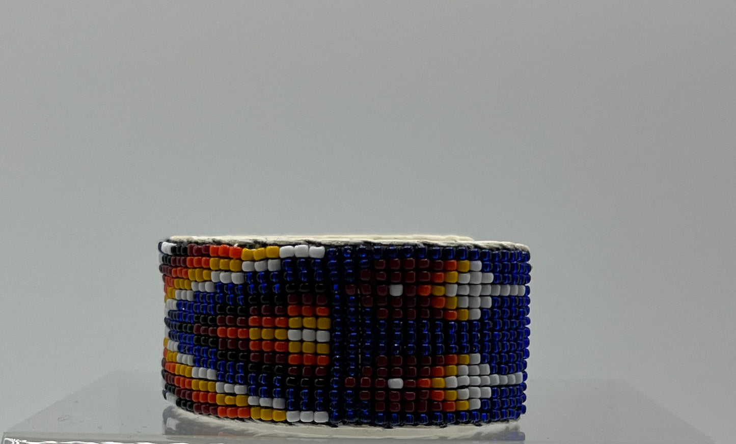 Beaded Cuff Bracelet Royal Blue