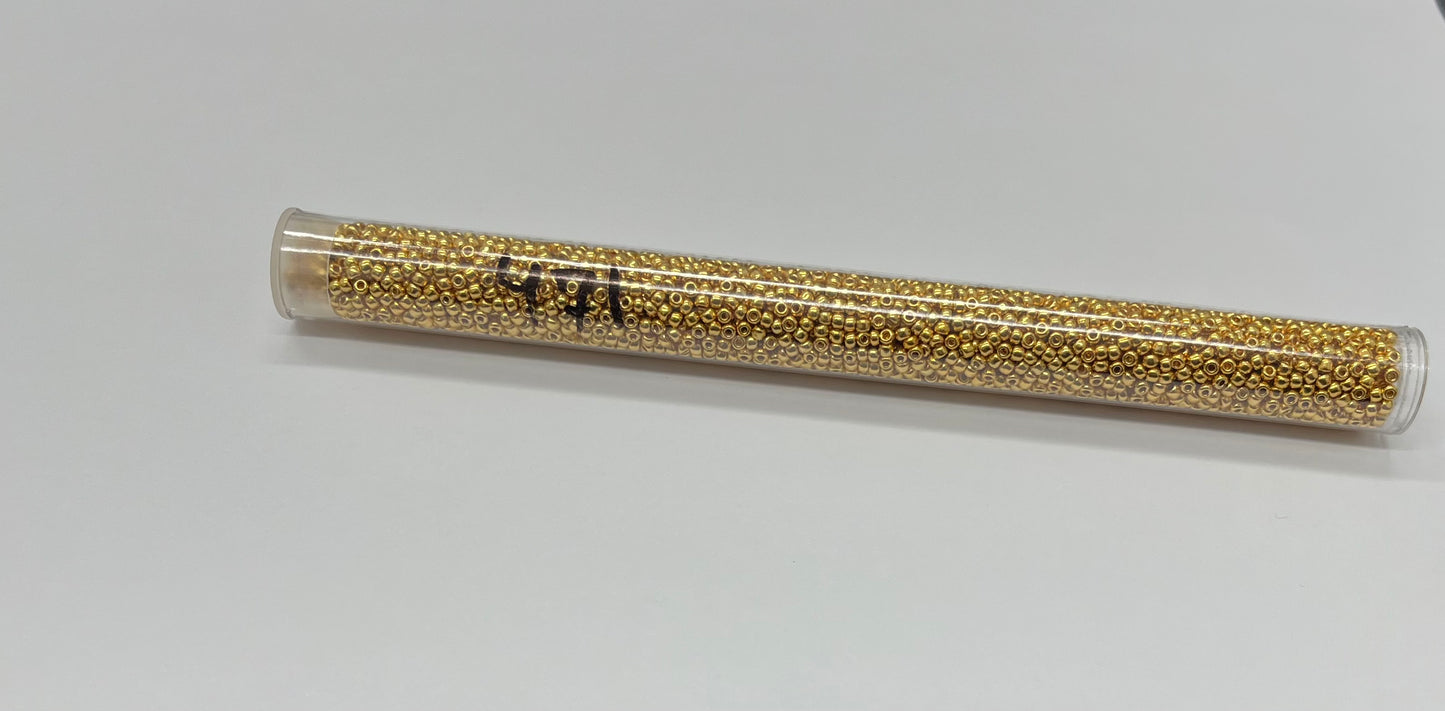 11 Seed Beads #471 Gold