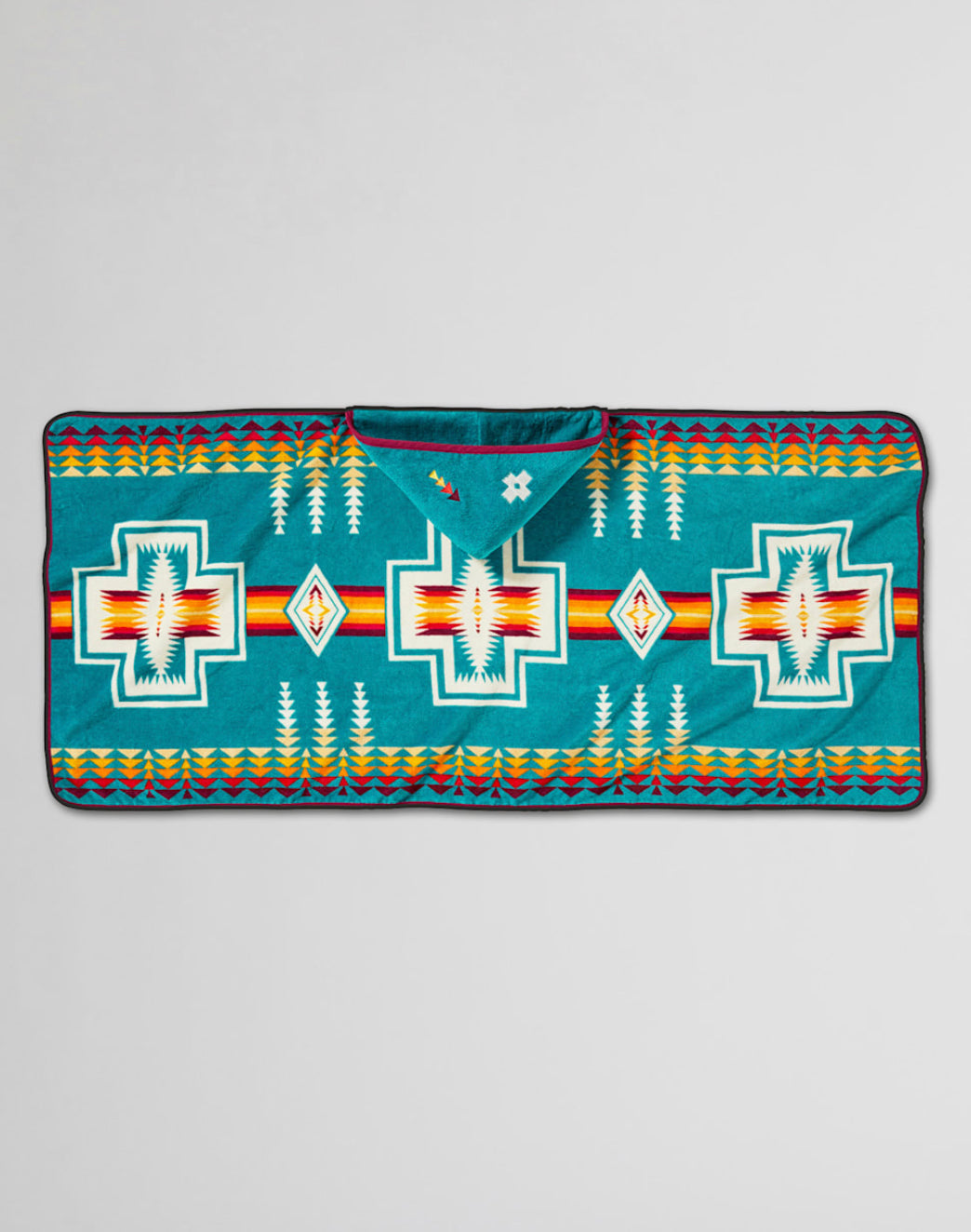 Pendleton Hooded Baby Towel; Harding Teal