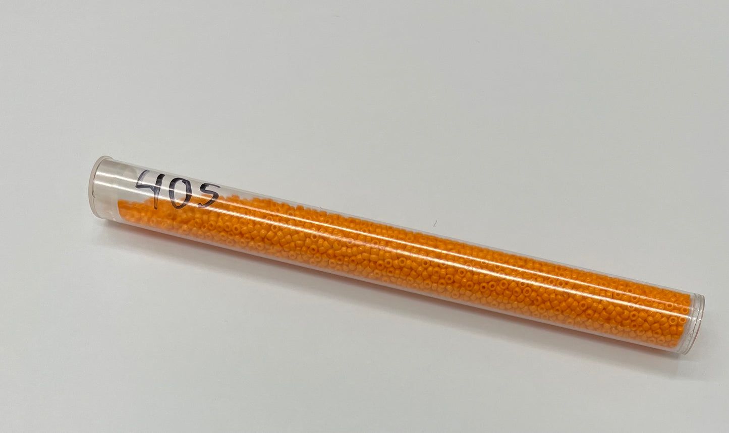 11 seed beads #405 light orange