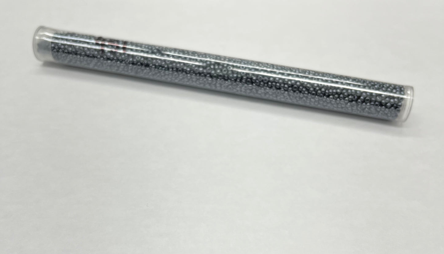 11 Seed Beads #451 Gun Metal Grey